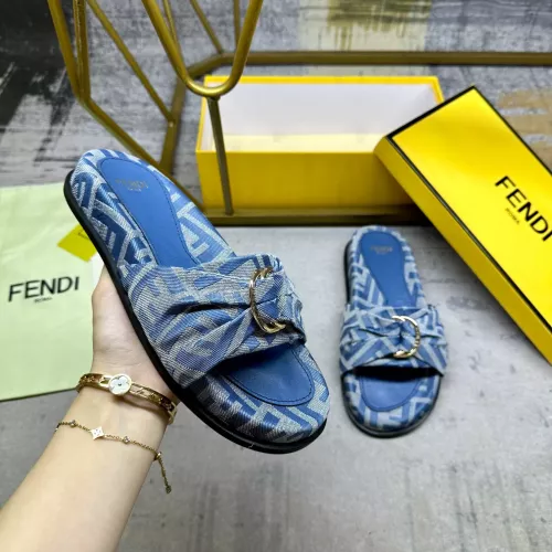 Replica Fendi Slippers For Women #1331774 $82.00 USD for Wholesale