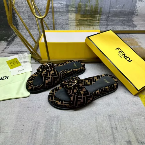 Replica Fendi Slippers For Women #1331775 $82.00 USD for Wholesale