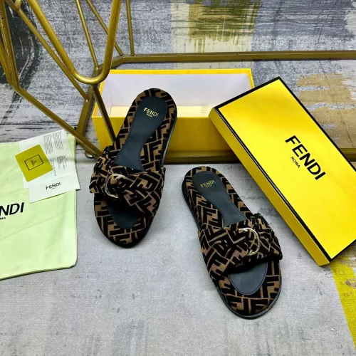 Replica Fendi Slippers For Women #1331775 $82.00 USD for Wholesale