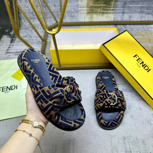 Replica Fendi Slippers For Women #1331777 $82.00 USD for Wholesale