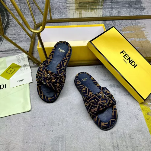 Replica Fendi Slippers For Women #1331777 $82.00 USD for Wholesale
