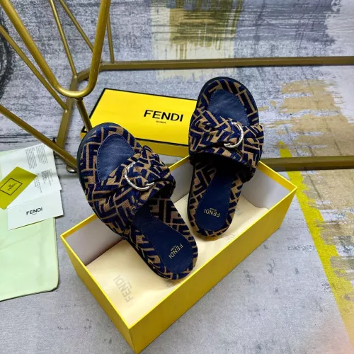 Replica Fendi Slippers For Women #1331777 $82.00 USD for Wholesale