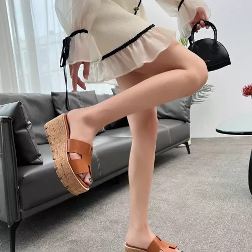 Replica Hermes Slippers For Women #1331961 $88.00 USD for Wholesale