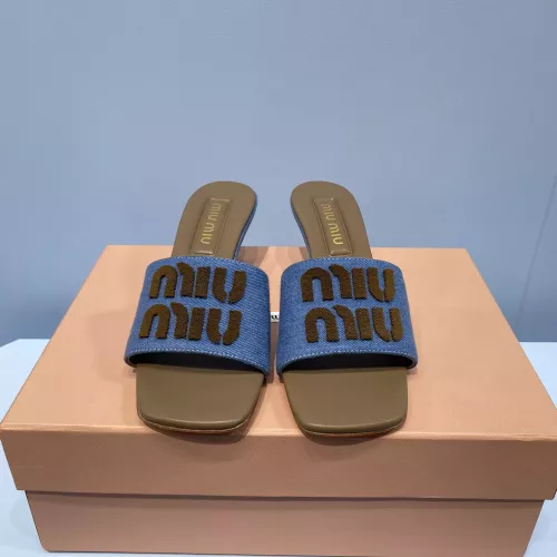 Replica MIU MIU Slippers For Women #1331974 $85.00 USD for Wholesale