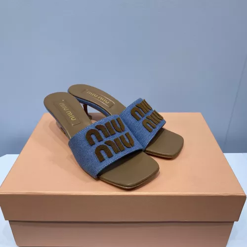 Replica MIU MIU Slippers For Women #1331974 $85.00 USD for Wholesale