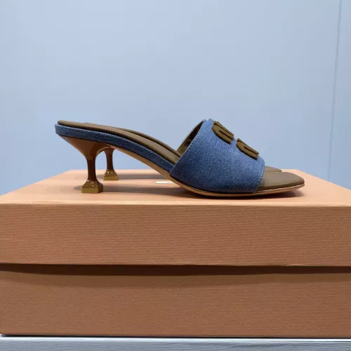 Replica MIU MIU Slippers For Women #1331974 $85.00 USD for Wholesale