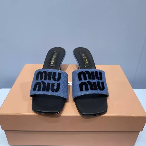 Replica MIU MIU Slippers For Women #1331975 $85.00 USD for Wholesale
