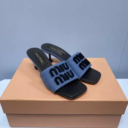 Replica MIU MIU Slippers For Women #1331975 $85.00 USD for Wholesale