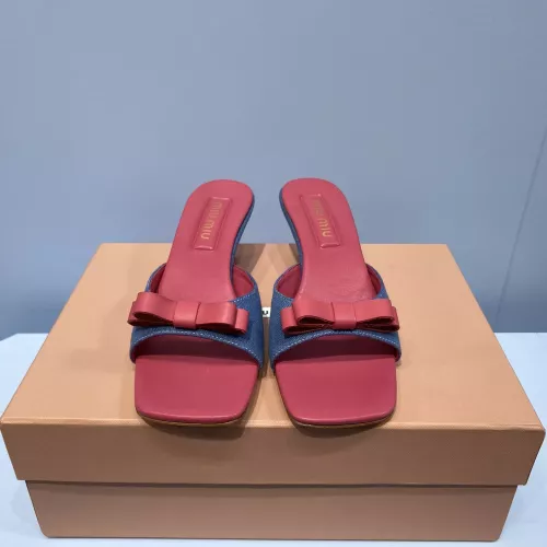 Replica MIU MIU Slippers For Women #1331979 $85.00 USD for Wholesale