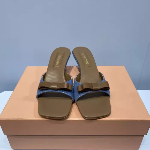 Replica MIU MIU Slippers For Women #1331980 $85.00 USD for Wholesale