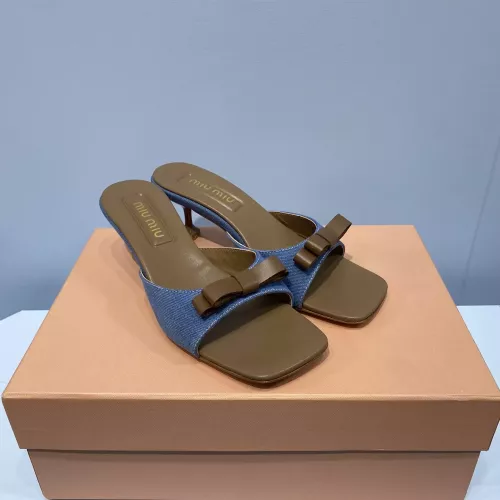 Replica MIU MIU Slippers For Women #1331980 $85.00 USD for Wholesale