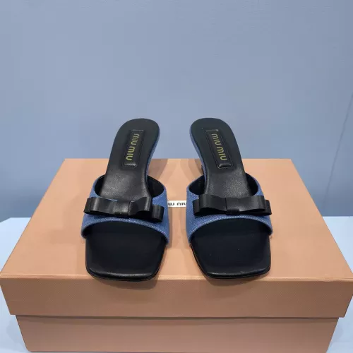 Replica MIU MIU Slippers For Women #1331981 $85.00 USD for Wholesale