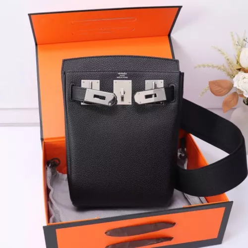 Replica Hermes AAA Quality Messenger Bags In Black For Unisex #1332198 $222.00 USD for Wholesale