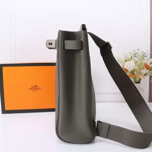 Replica Hermes AAA Quality Messenger Bags In Gray For Unisex #1332200 $251.24 USD for Wholesale