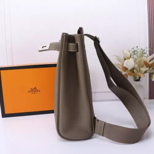 Replica Hermes AAA Quality Messenger Bags In Coffee For Unisex #1332203 $251.24 USD for Wholesale