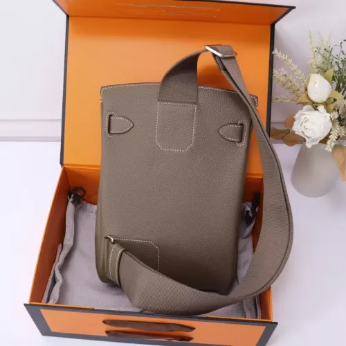 Replica Hermes AAA Quality Messenger Bags In Coffee For Unisex #1332204 $222.00 USD for Wholesale