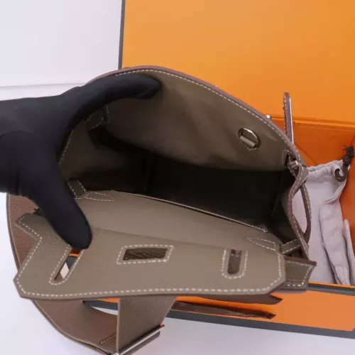 Replica Hermes AAA Quality Messenger Bags In Coffee For Unisex #1332204 $222.00 USD for Wholesale
