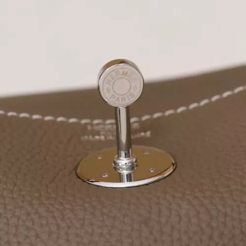 Replica Hermes AAA Quality Handbags In Silver For Women #1332244 $165.00 USD for Wholesale
