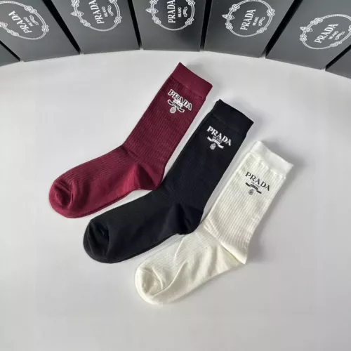Replica Prada Socks #1332410 $32.00 USD for Wholesale
