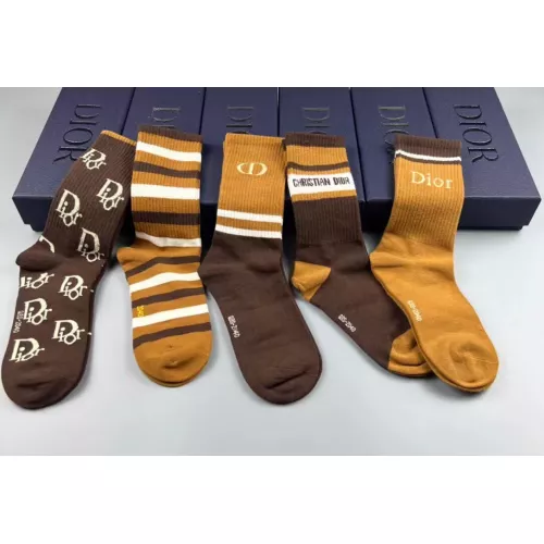 Replica Christian Dior Socks For Women #1332435 $29.00 USD for Wholesale