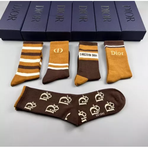 Replica Christian Dior Socks For Women #1332435 $29.00 USD for Wholesale