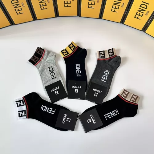Replica Fendi Socks #1332476 $27.00 USD for Wholesale