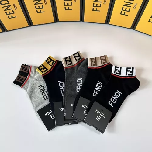 Replica Fendi Socks #1332476 $27.00 USD for Wholesale