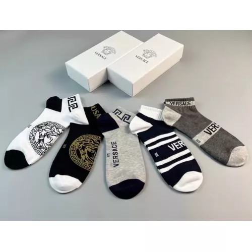 Replica Versace Socks For Men #1332481 $25.00 USD for Wholesale