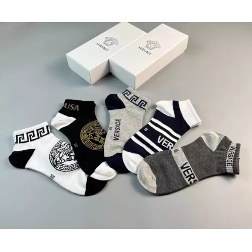 Replica Versace Socks For Men #1332481 $25.00 USD for Wholesale