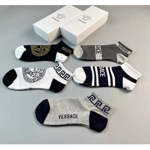 Replica Versace Socks For Men #1332481 $25.00 USD for Wholesale