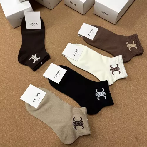 Replica Celine Socks For Women #1332484 $25.00 USD for Wholesale