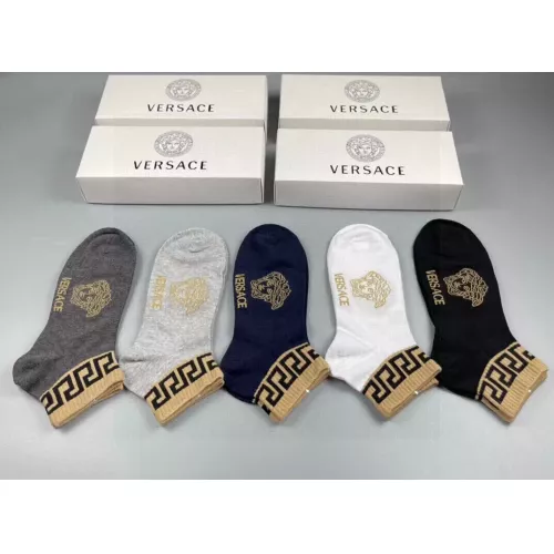 Replica Versace Socks For Men #1332487 $25.00 USD for Wholesale