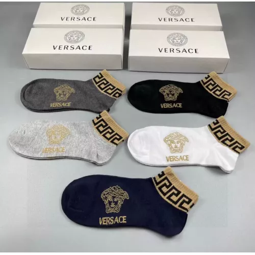 Replica Versace Socks For Men #1332487 $25.00 USD for Wholesale