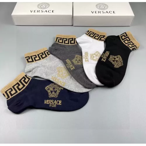 Replica Versace Socks For Men #1332487 $25.00 USD for Wholesale