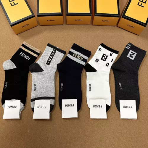 Replica Fendi Socks For Men #1332488 $25.00 USD for Wholesale