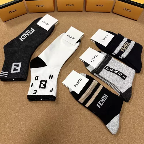 Replica Fendi Socks For Men #1332488 $25.00 USD for Wholesale