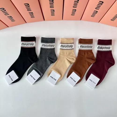 Replica MIU MIU Socks #1332509 $27.00 USD for Wholesale