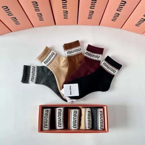 Replica MIU MIU Socks #1332509 $27.00 USD for Wholesale