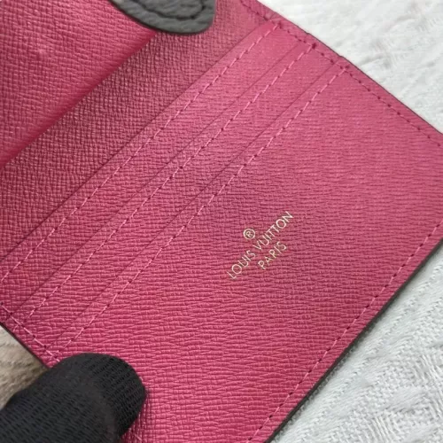 Replica Louis Vuitton LV Card Case In Rose Red #1332877 $45.00 USD for Wholesale