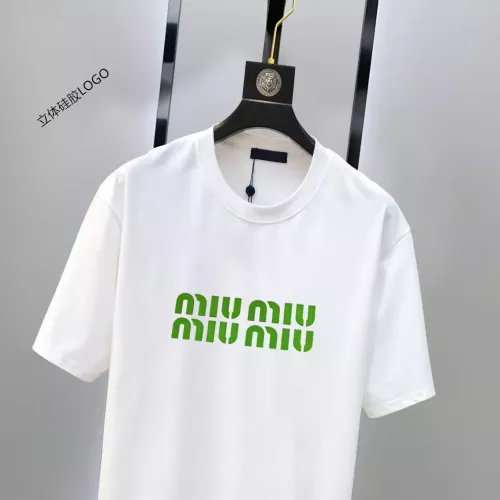Replica MIU MIU T-Shirts Short Sleeved For Unisex #1333641 $42.00 USD for Wholesale