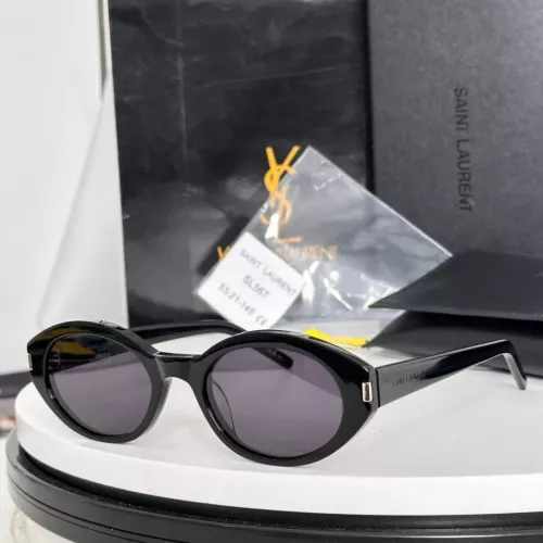 Cheap Yves Saint Laurent YSL AAA Quality Sunglasses #1334021, $$60.00 USD On Yves Saint Laurent YSL AAA Quality Sunglasses