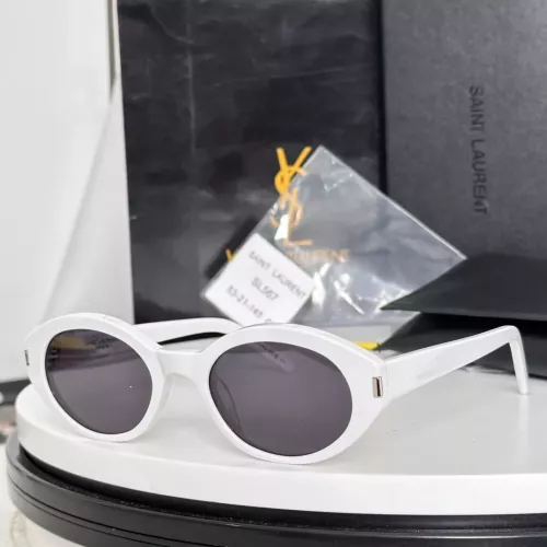 Cheap Yves Saint Laurent YSL AAA Quality Sunglasses #1334022, $$60.00 USD On Yves Saint Laurent YSL AAA Quality Sunglasses