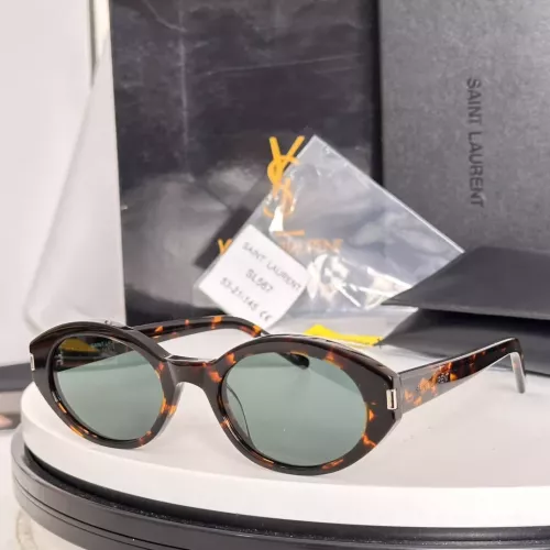 Cheap Yves Saint Laurent YSL AAA Quality Sunglasses #1334023, $$60.00 USD On Yves Saint Laurent YSL AAA Quality Sunglasses