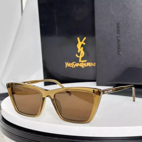 Cheap Yves Saint Laurent YSL AAA Quality Sunglasses #1334051, $$56.00 USD On Yves Saint Laurent YSL AAA Quality Sunglasses
