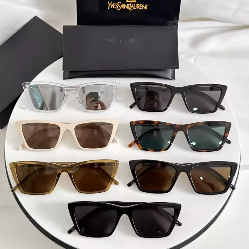 Replica Yves Saint Laurent YSL AAA Quality Sunglasses #1334053 $56.00 USD for Wholesale
