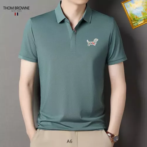 Cheap Thom Browne TB T-Shirts Short Sleeved For Men #1334398, $$34.00 USD On Thom Browne TB T-Shirts