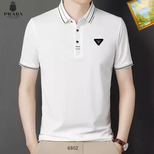 Cheap Prada T-Shirts Short Sleeved For Men #1334467, $$34.00 USD On Prada T-Shirts