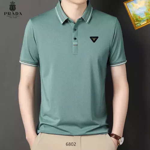 Cheap Prada T-Shirts Short Sleeved For Men #1334469, $$34.00 USD On Prada T-Shirts