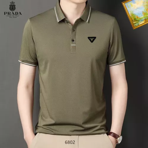 Cheap Prada T-Shirts Short Sleeved For Men #1334470, $$34.00 USD On Prada T-Shirts