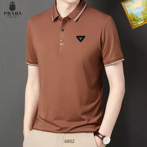 Cheap Prada T-Shirts Short Sleeved For Men #1334473, $$34.00 USD On Prada T-Shirts